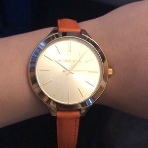 Michael kors watch.Genuine leather